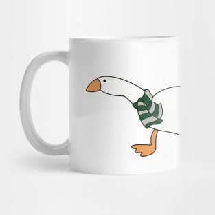 Goose Wizard with Green Gray Scarf Mug